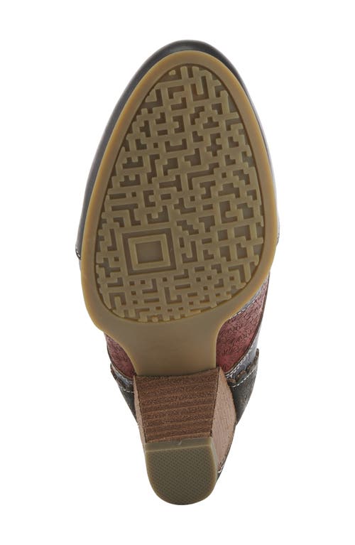 L'artiste By Spring Step Adelvice-fleur Bootie In Black Multi