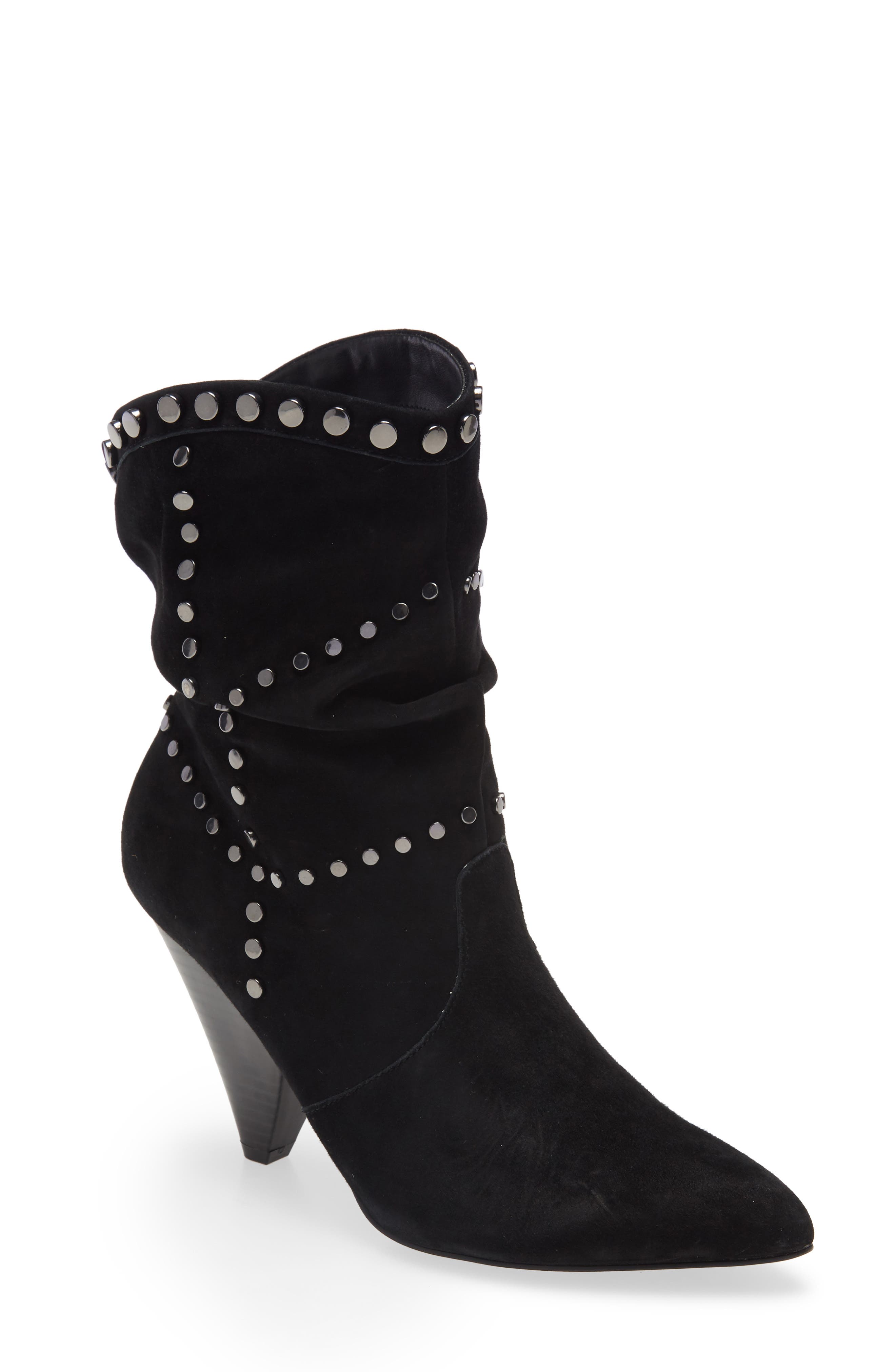 bcbg jolene leather studded boot