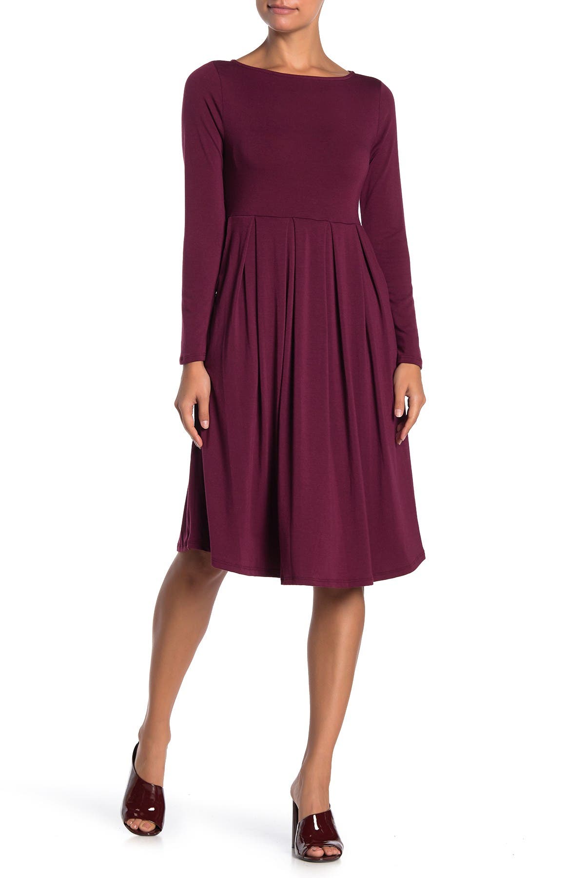 petite knit midi dress