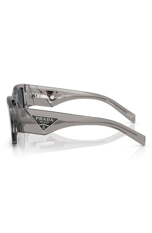 Shop Prada 54mm Square Sunglasses In Transparent Grey