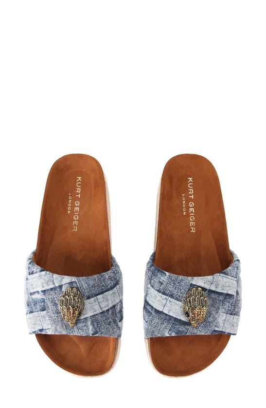 Kurt Geiger Kensington Platform Sandal In Navy
