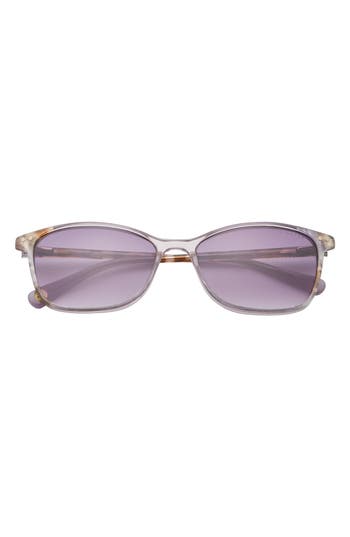 Ted Baker London 56mm Full Rim Rectangle Sunglasses In Purple