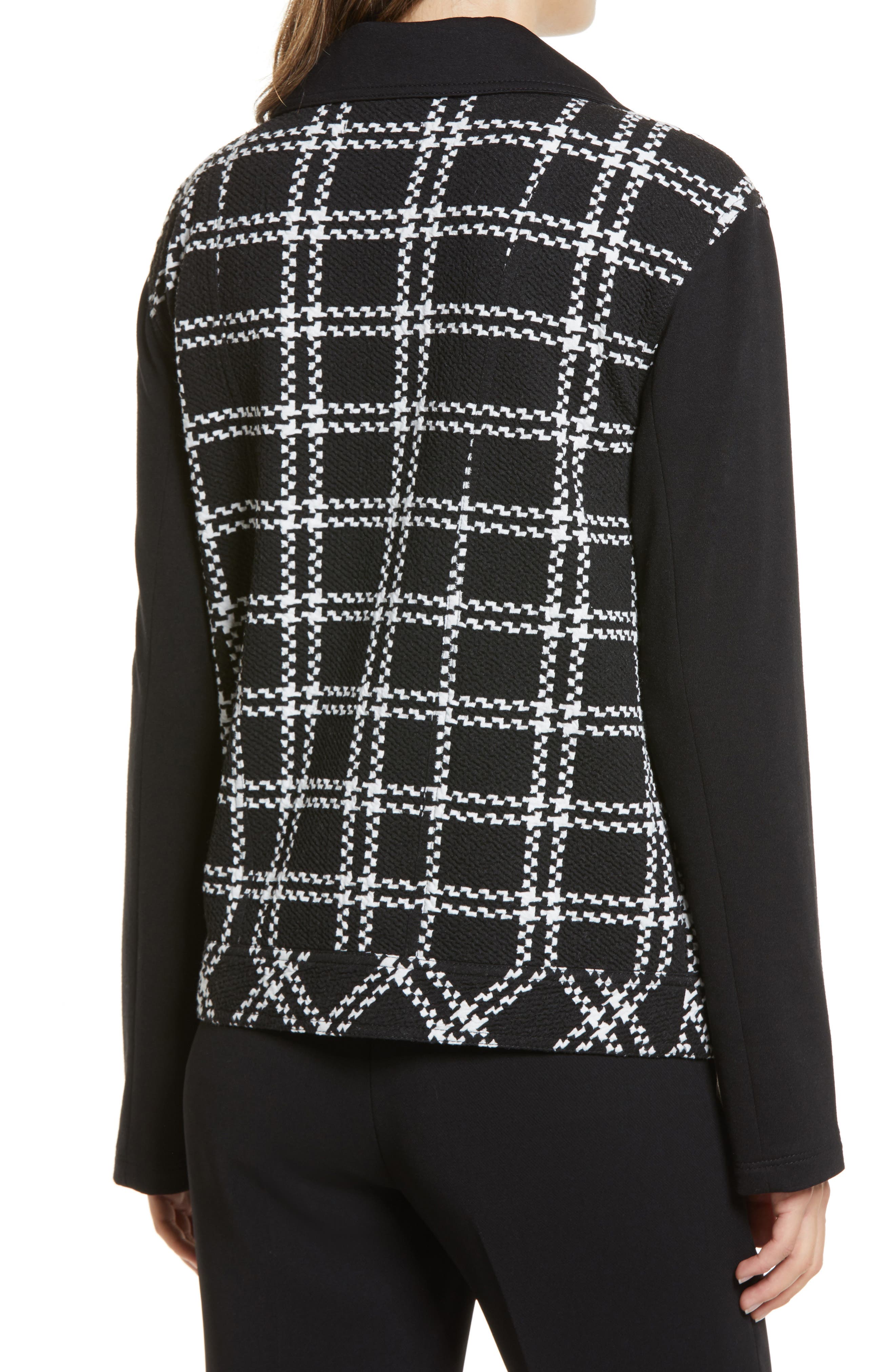 halogen knit moto jacket