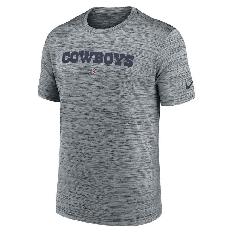 Men's Nike Gray Dallas Cowboys Velocity Performance T-Shirt Size: Medium