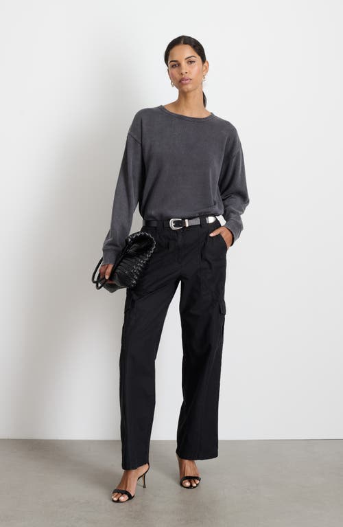 Shop Alex Mill Frankie Sweatshirt In Washed Black