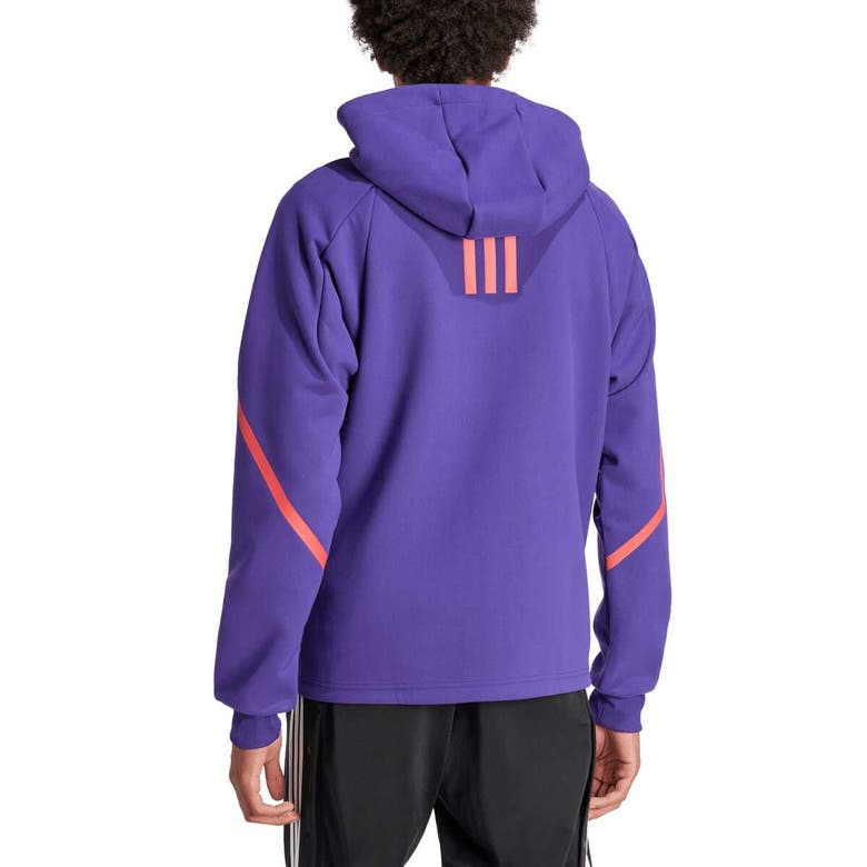 Shop Adidas Originals Adidas Purple Orlando City Sc 2024 Anthem Travel Raglan Sleeve Full-zip Jacket