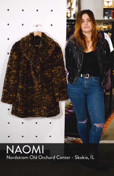 all saints amice leopard jacket