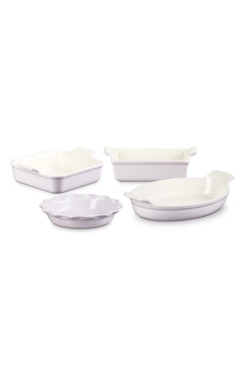 Le Creuset Heritage 4-Piece Bakeware Set in Shallot 