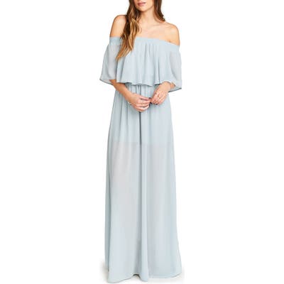 Show Me Your Mumu Hacienda Convertible Gown, Blue