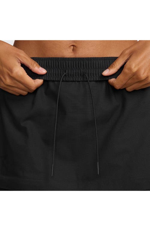 Shop Nike Essential Convertible Cargo Skirt In Black/white