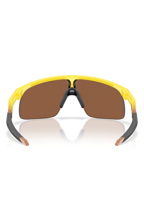 Oakley X Fortnite Hydra 123mm Rectangular Shield Sunglasses In Yellow