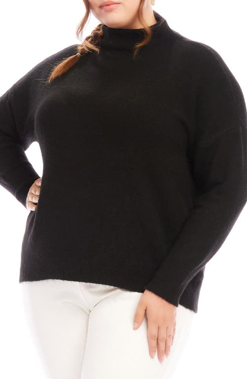 Shop Karen Kane Funnel Neck Sweater In Black