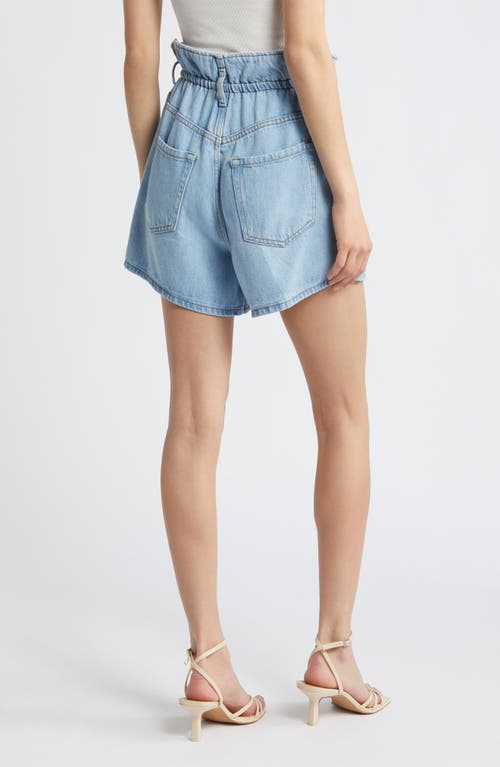 Shop Frame Drawstring Paperbag Denim Shorts In Calabria