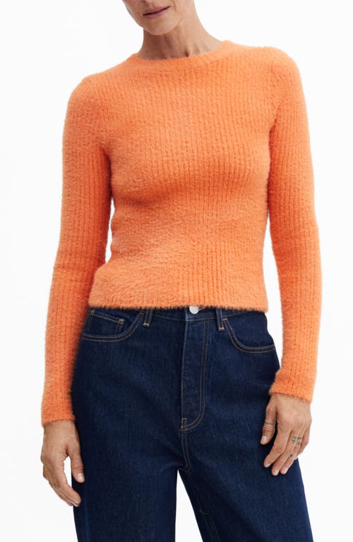 MANGO Ribbed Sweater in Orange at Nordstrom, Size X-Small