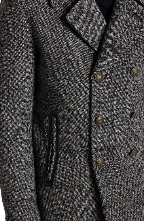 Shop John Varvatos Harden Neppy Peacoat In Black/white