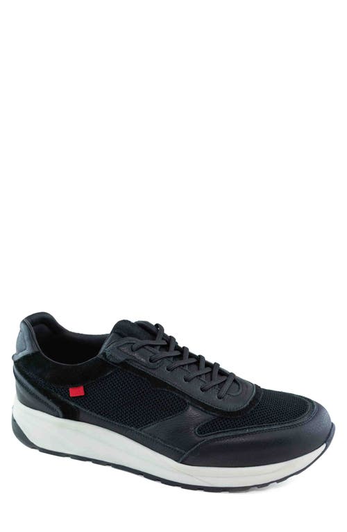 Alex Cir Sneaker in Black Napa