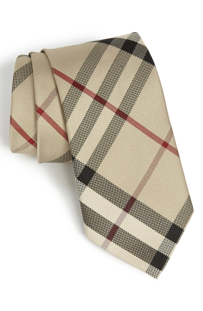 slim burberry tie