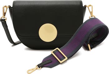 Lottie Leather Saddle Crossbody Bag