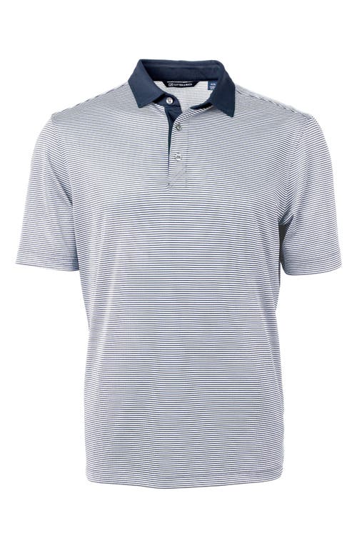 CUTTER & BUCK CUTTER & BUCK VIRTUE MICRO STRIPE POLO