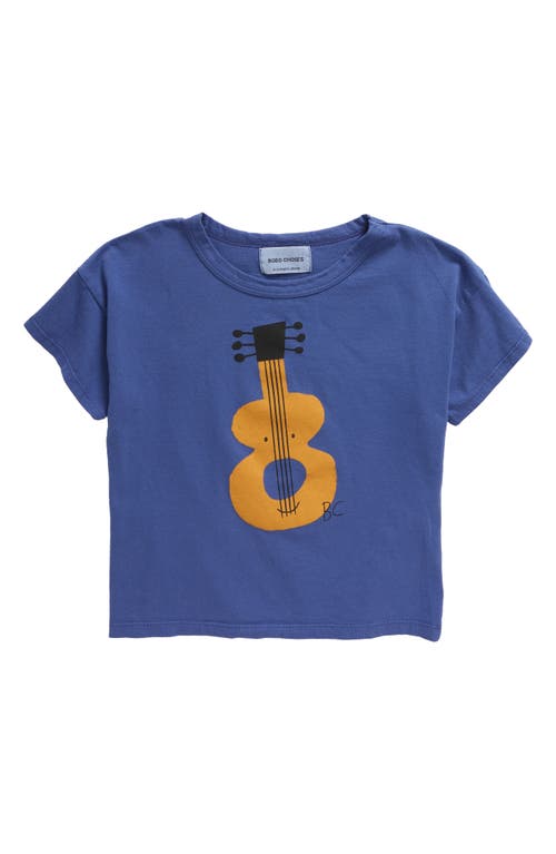 Bobo Choses Kids' Acoustic Guitar Organic Cotton Graphic T-Shirt Navy Blue at Nordstrom, Y