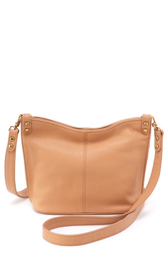 Hobo Small Pier Leather Crossbody Bag In Sandstorm