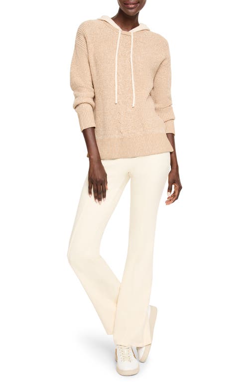 NZ ACTIVE BY NIC+ZOE NZ ACTIVE BY NIC+ZOE CABLE COTTON BLEND SWEATER HOODIE