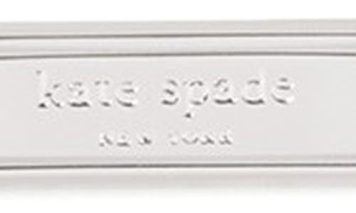 Shop Kate Spade New York Sam Icon Bar Necklace In Clear/silver.