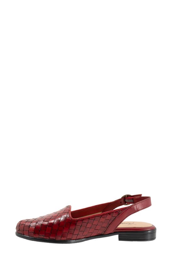 Shop Trotters Lea Slingback Flat In Red