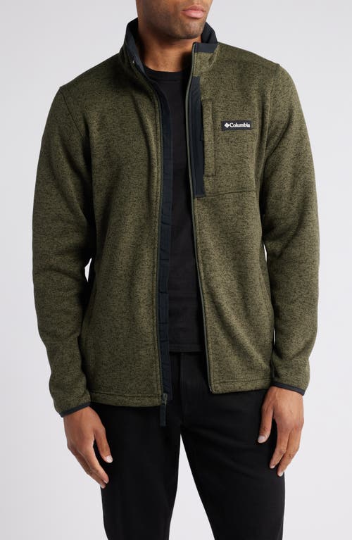 Shop Columbia Sweater Weather Fleece Jacket In Greenscape Heather