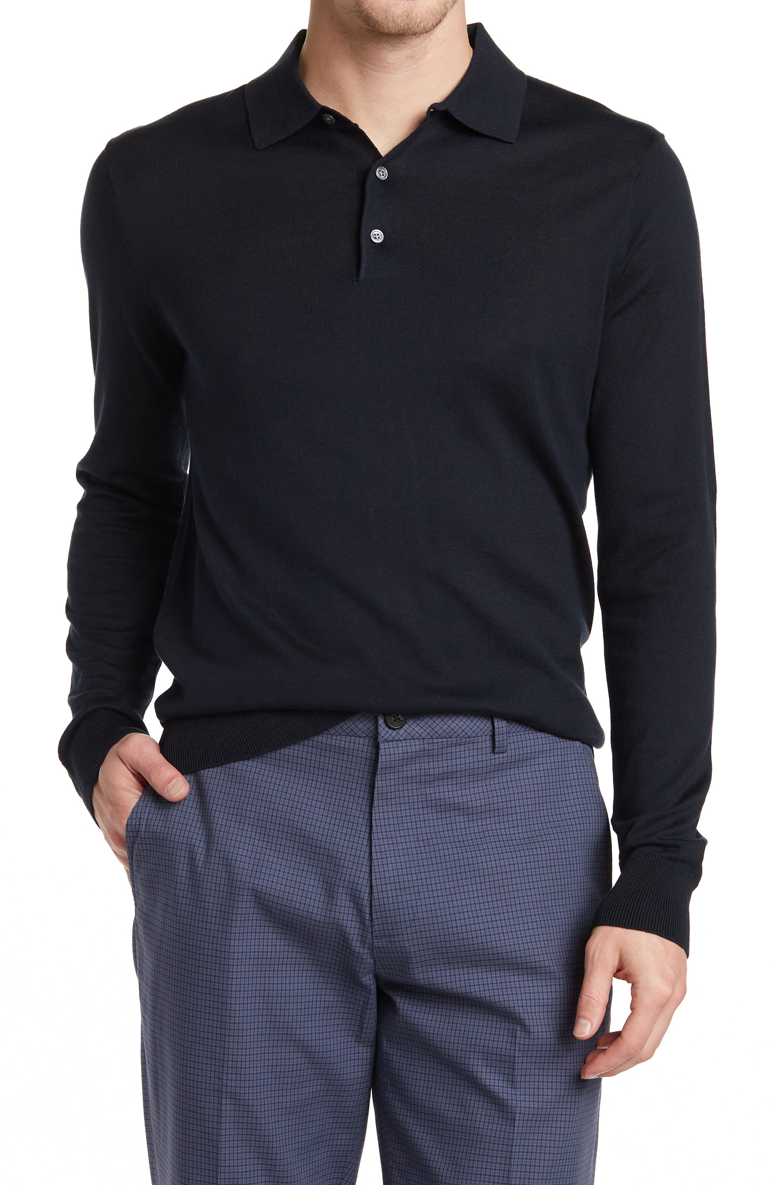 polo under sweater