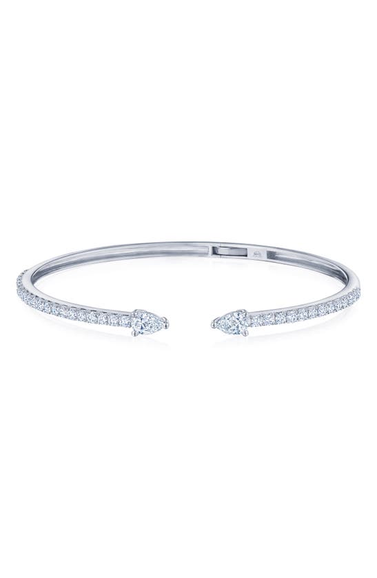 Kwiat Duet Pear Diamond Cuff Bracelet In White Gold