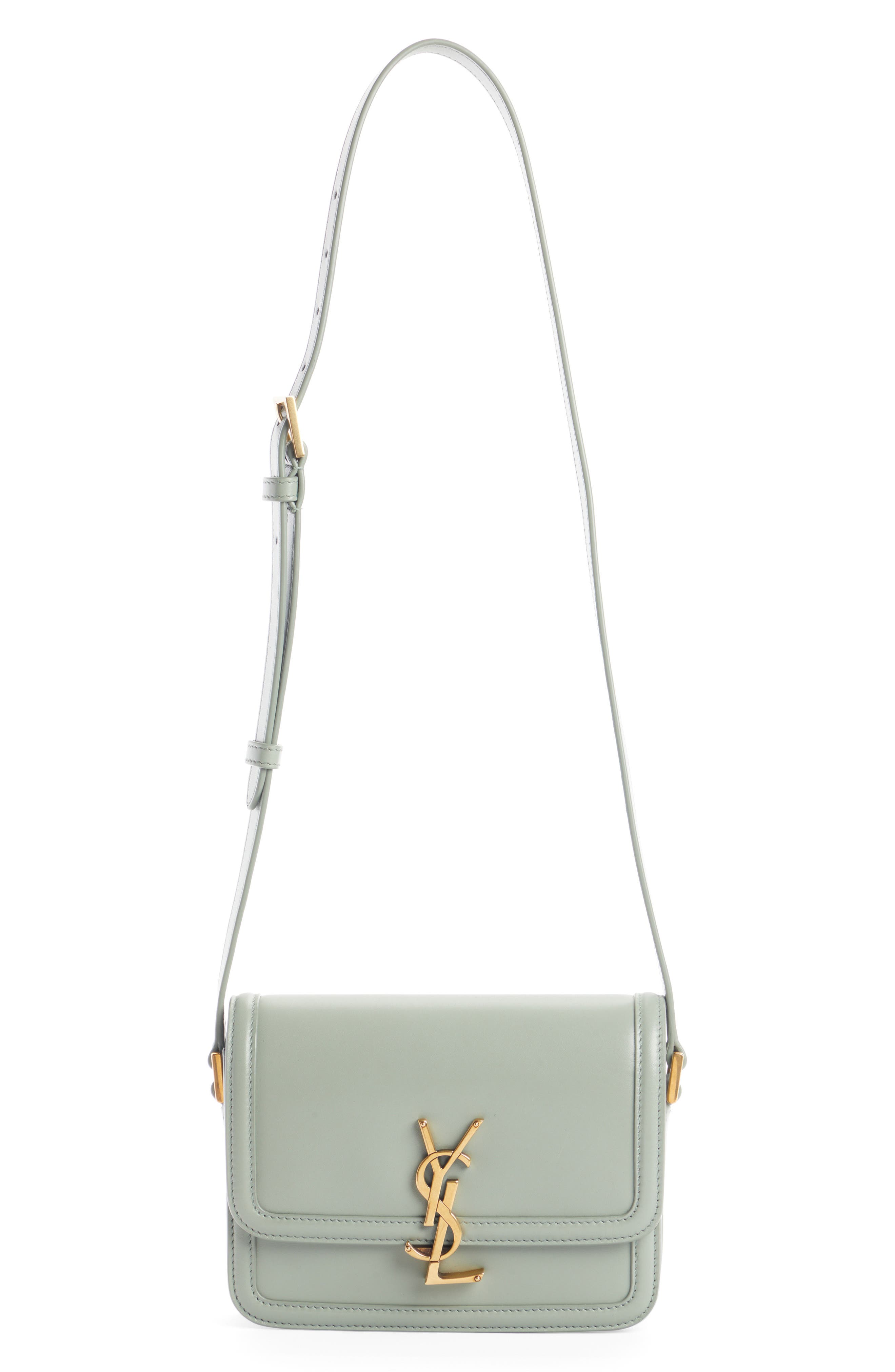 small solferino leather shoulder bag