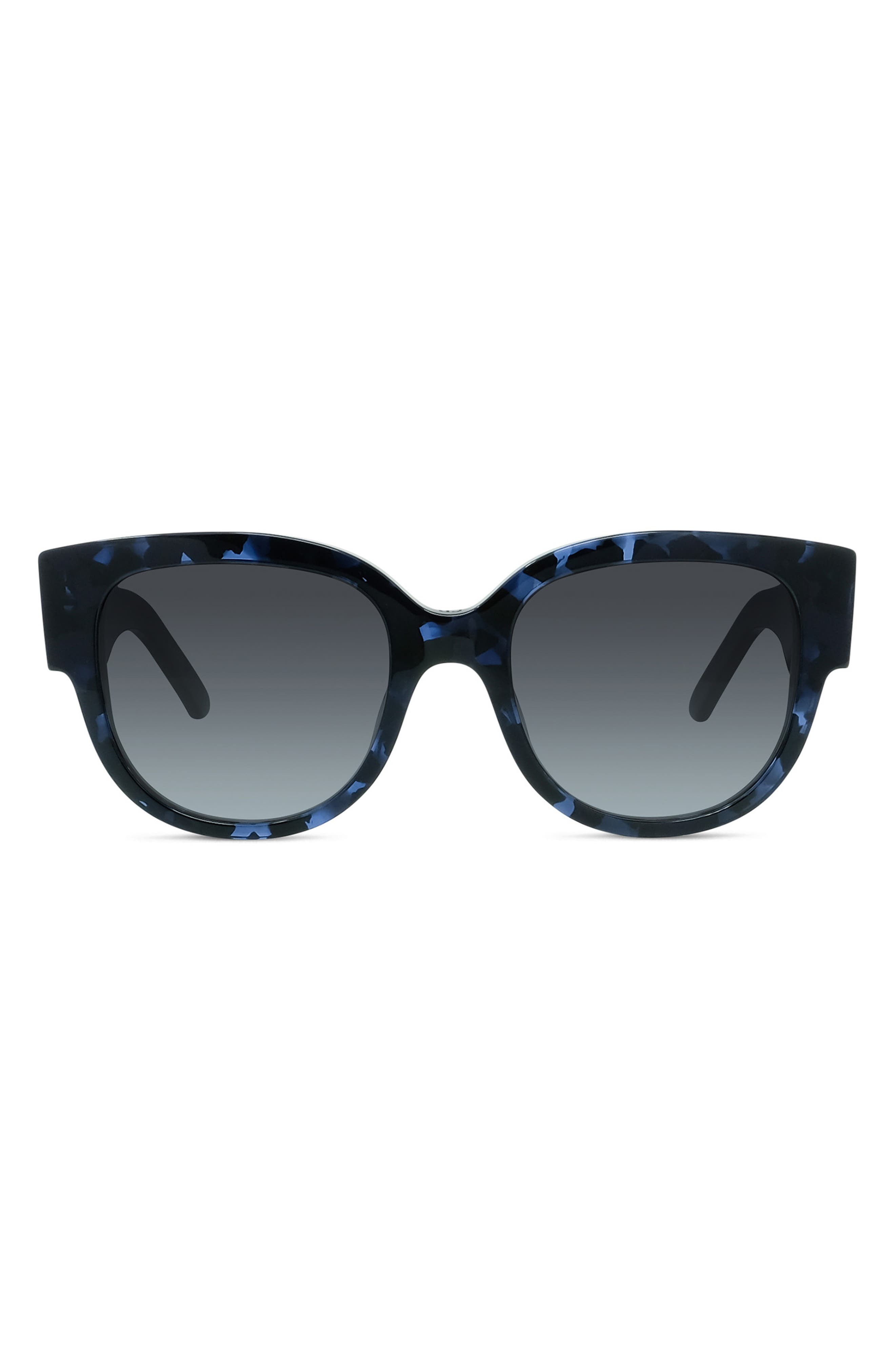 Christian Dior Christain Dior Wildior 54mm Round Sunglasses in Blue at Nordstrom