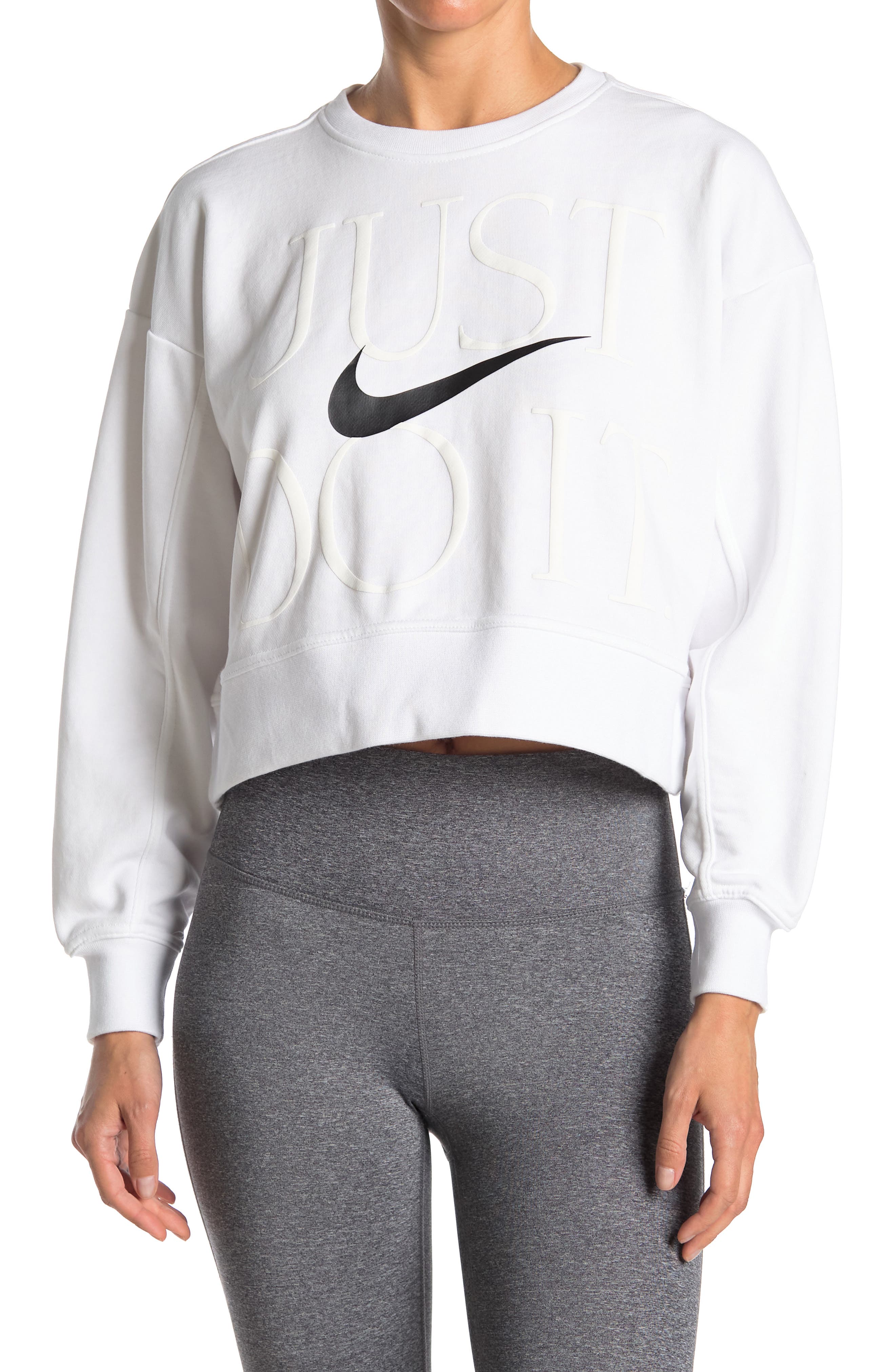 white just do it sweatshirt
