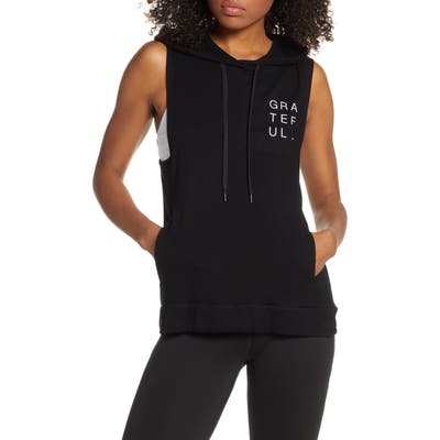 Good Hyouman Levi Grateful Sleeveless Hoodie, Black