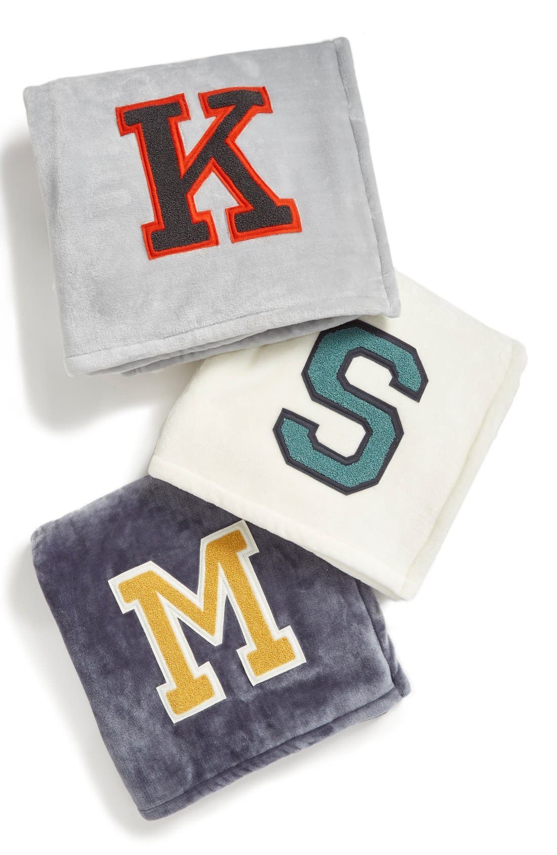 Nordstrom at Home 'Varsity' Monogram Plush Throw Nordstrom