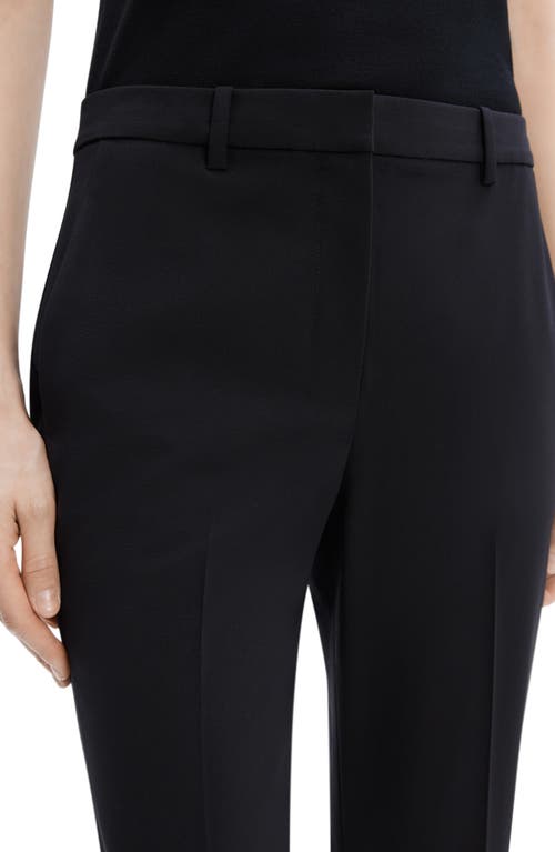 Shop Theory Slim Fit Stretch Wool Trousers In Black