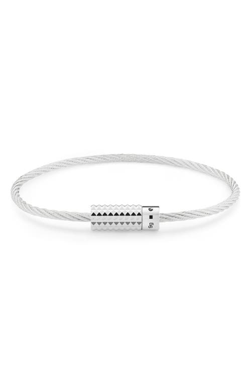 le gramme 9G Polished Sterling SIlver Pyramid Cable Bracelet at Nordstrom,