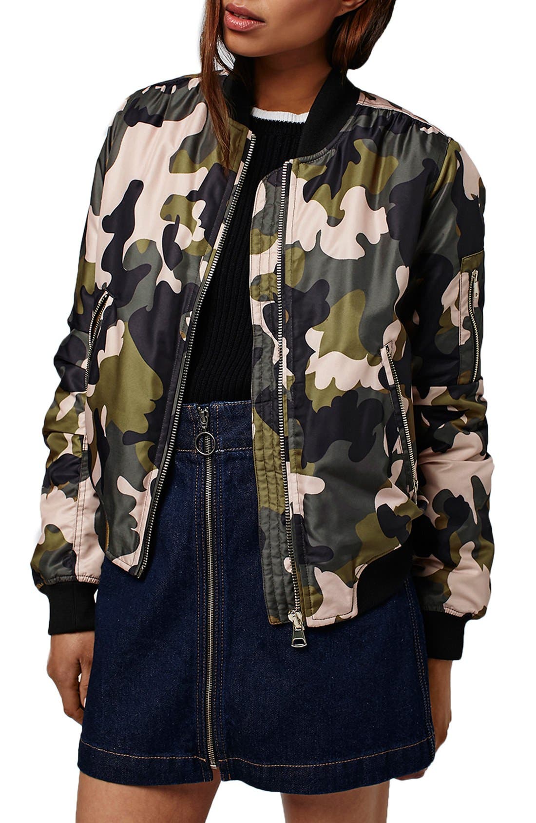 Camo MA1 Bomber Jacket Nordstrom
