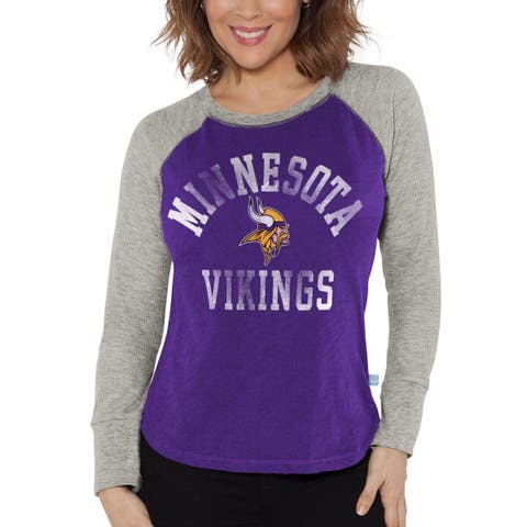 Women's G-III 4Her by Carl Banks Black Minnesota Vikings Comfy Cord  Pullover Sweatshirt