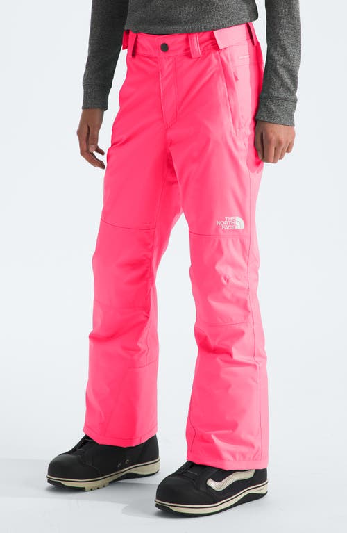 Shop The North Face Kids' Freedom Waterproof Insulated Pants In Radiant Poppy