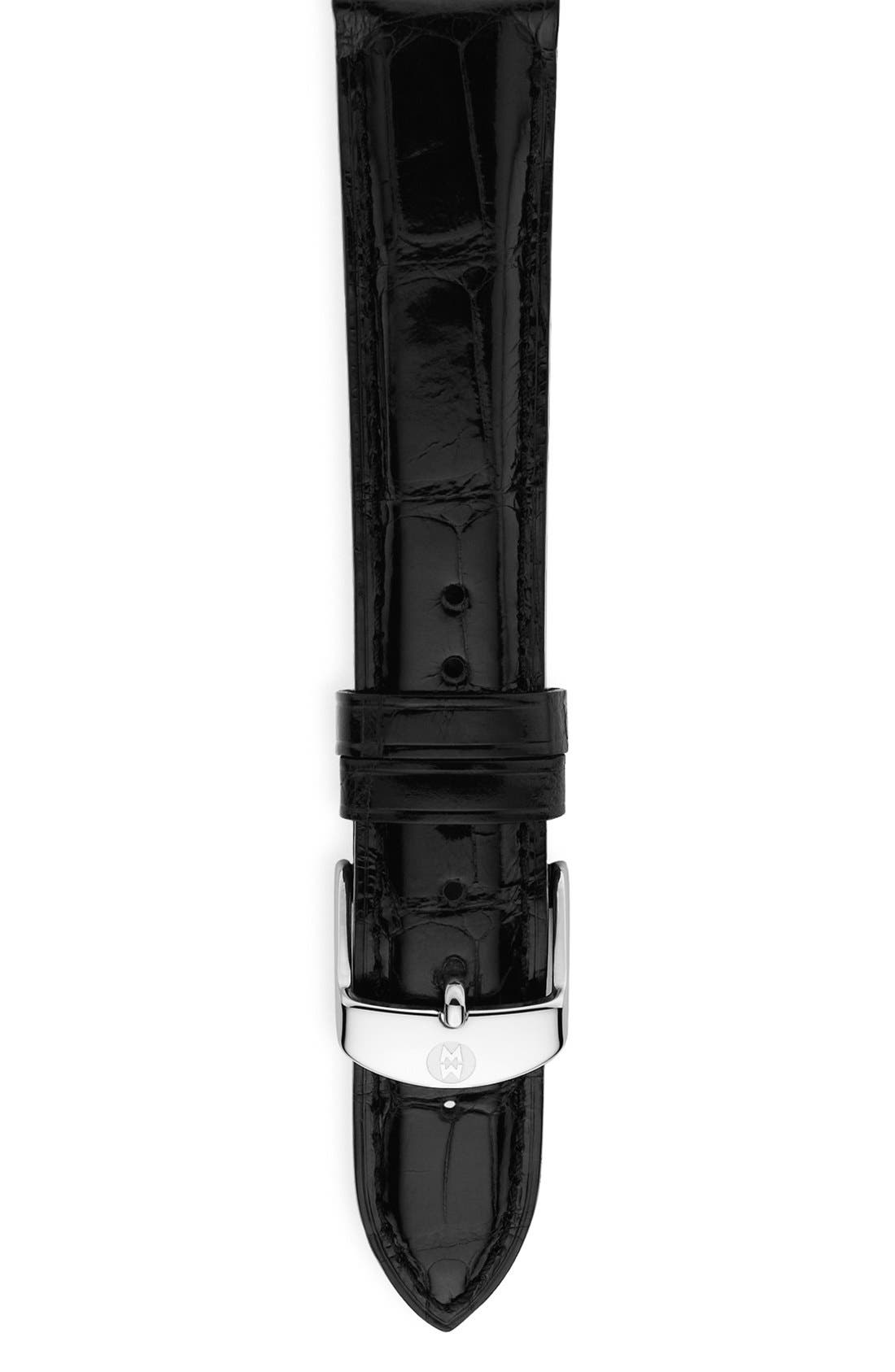 UPC 099945120706 product image for Women's Michele 18mm Alligator Watch Strap | upcitemdb.com