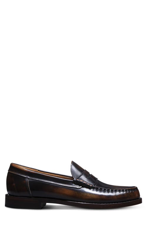 Allen Edmonds Newman Penny Loafer In Antique Bronze