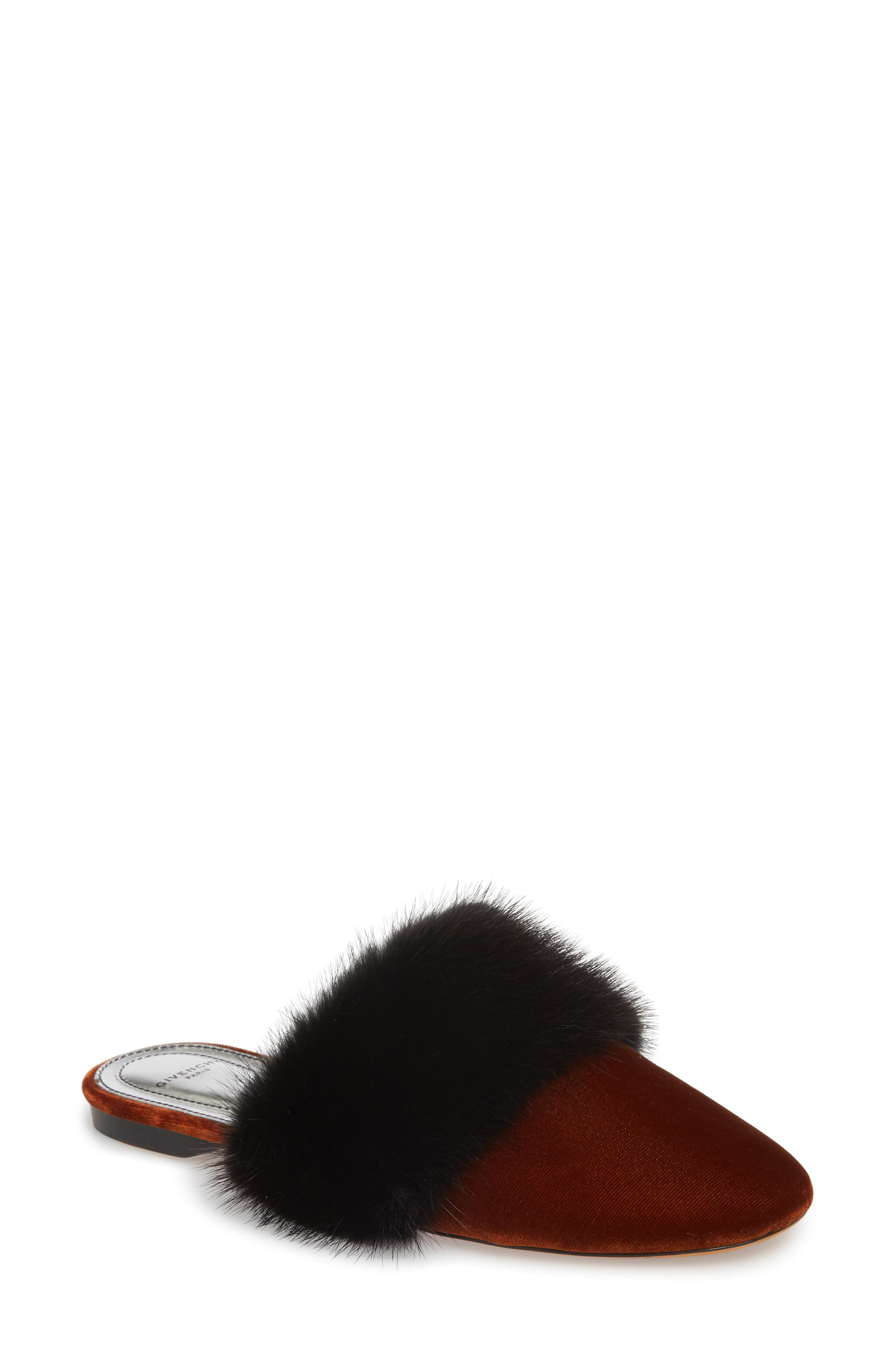 givenchy fur mules