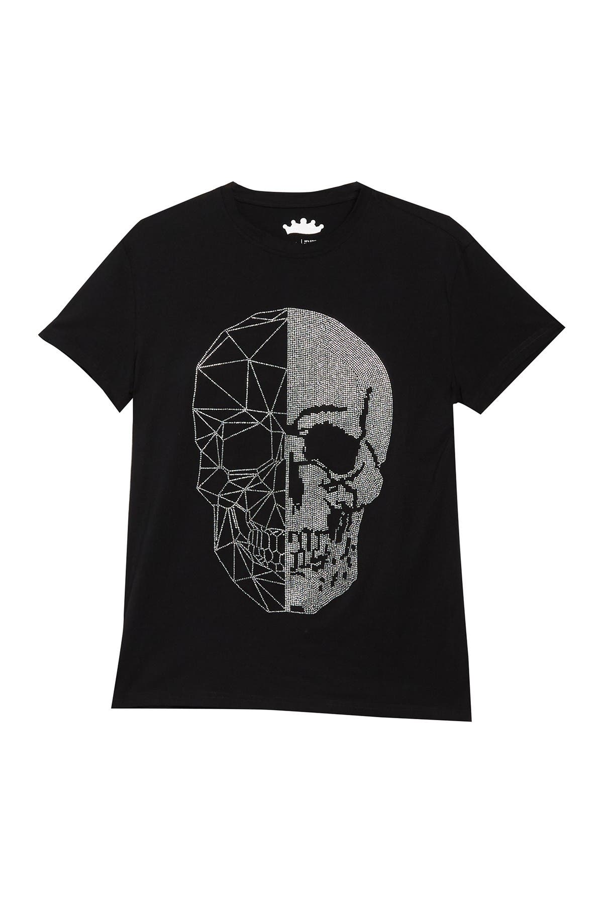 rhinestone skull t shirt