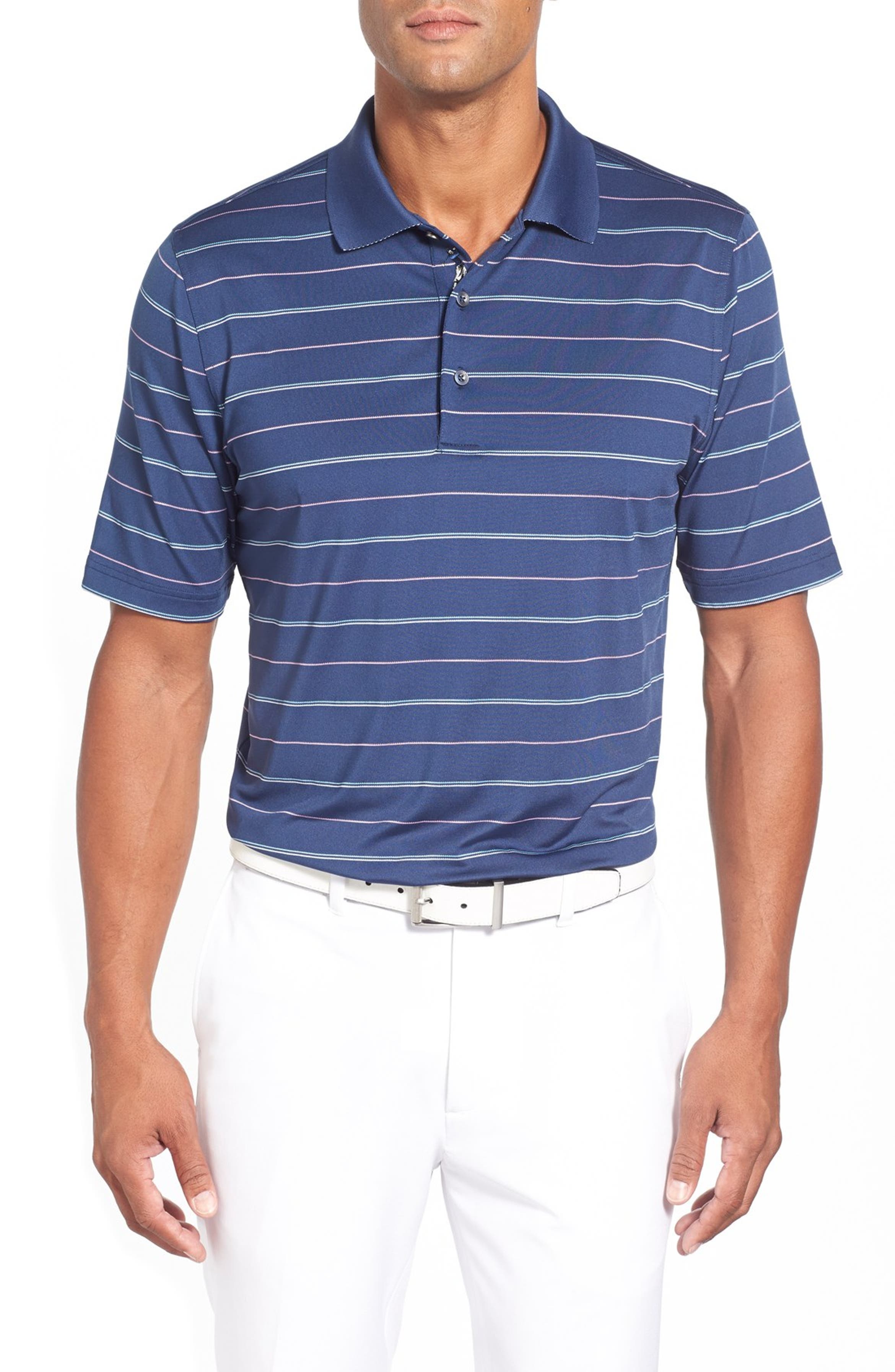 Bobby Jones 'XH20 Vanderbilt Stripe' Regular Fit Stretch Golf Polo ...