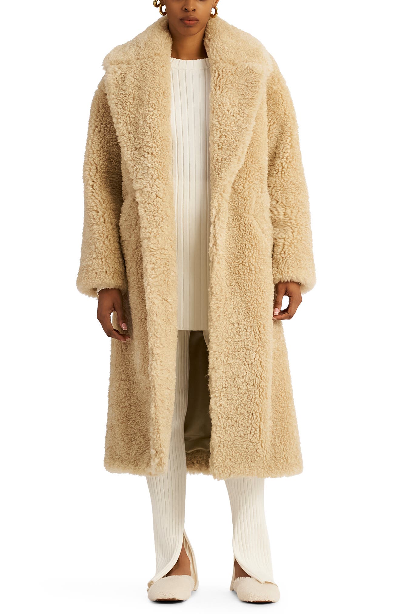 shearling coat nordstrom rack