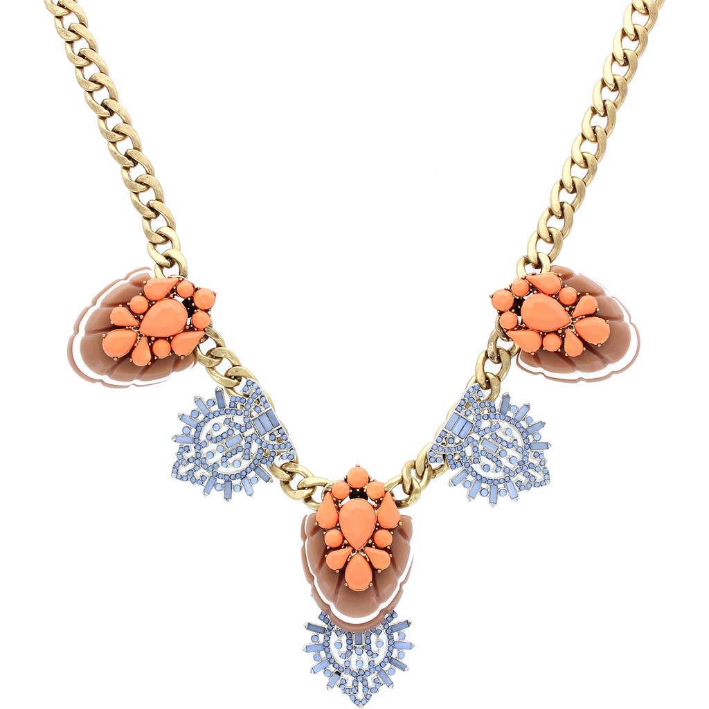 Olivia Welles Zaria Deco Necklace In Multi