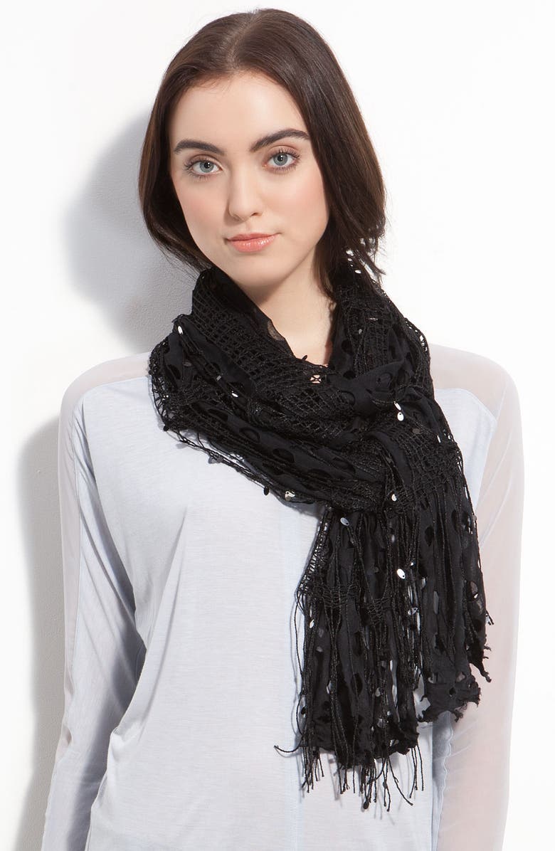 Troo Sequin Cutout Scarf | Nordstrom