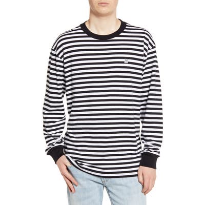 Obey 89 Icon Stripe Box Ii Long Sleeve T-Shirt, Black